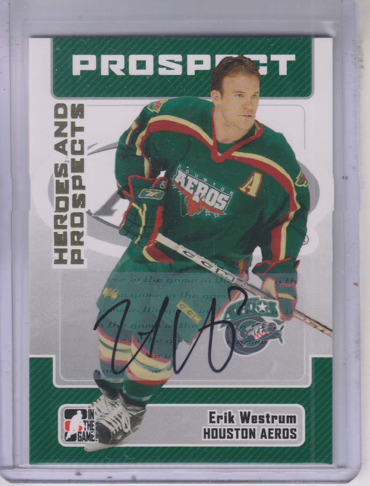2006-07 ITG Heroes and Prospects Autographs #AEW Erik Westrum