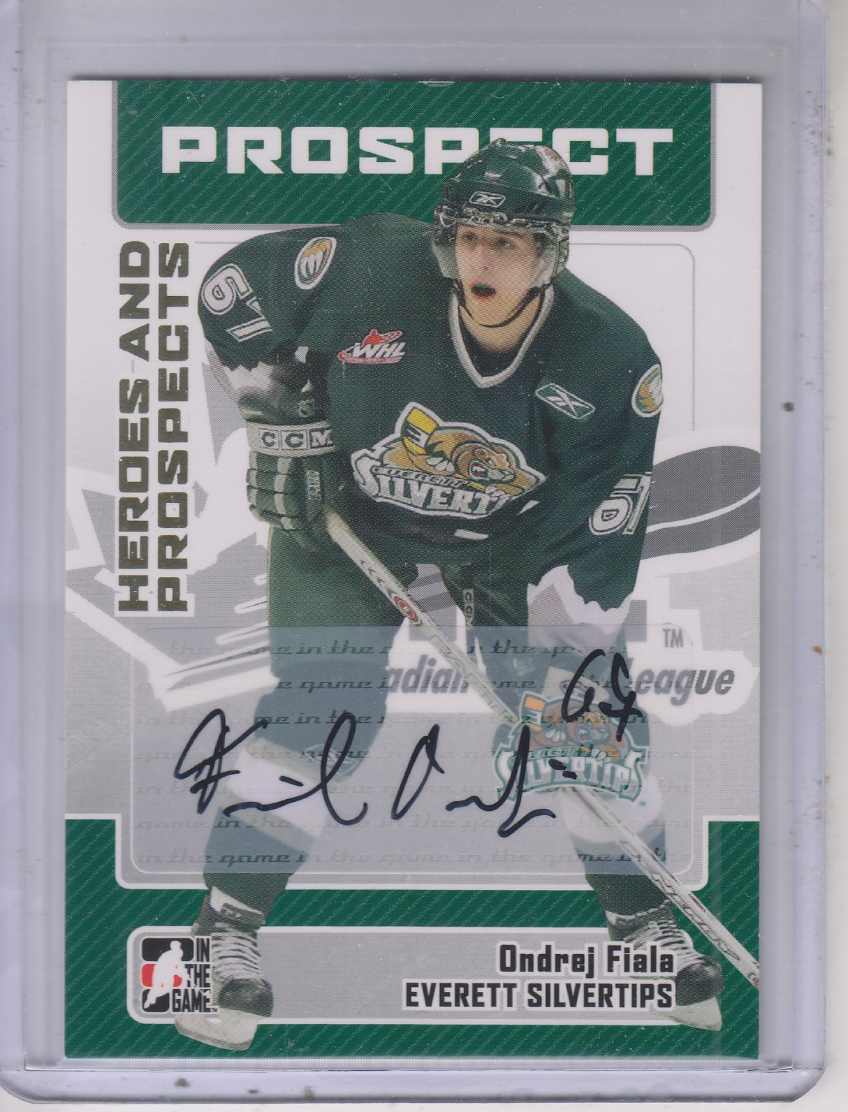 2006-07 ITG Heroes and Prospects Autographs #AOF Ondrej Fiala