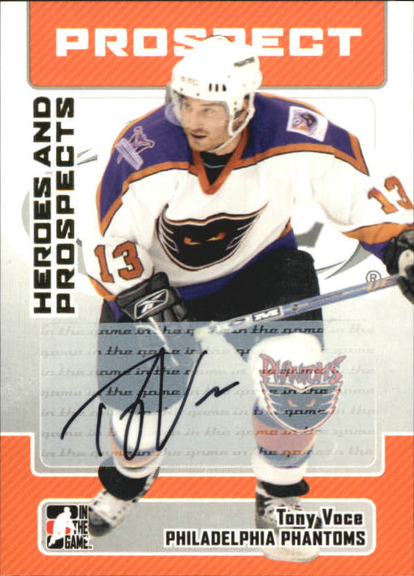 2006-07 ITG Heroes and Prospects Autographs #ATV Tony Voce