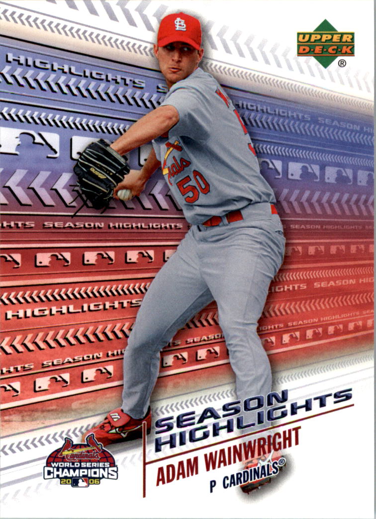 2006 Cardinals Upper Deck World Series Champions Season Highlights #SH7 Adam Wainwright