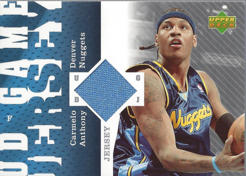 2006-07 Upper Deck UD Game Jersey #CA Carmelo Anthony