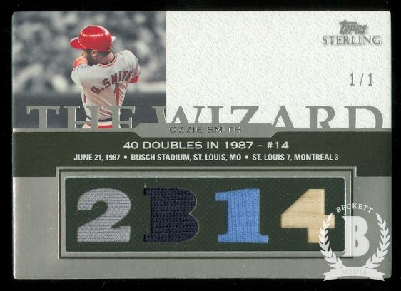 2006 Topps Sterling Moments Relics Prime #OSDB14 Ozzie Smith 2B 14