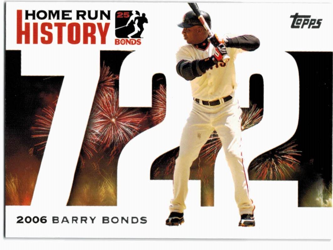 2005 Topps Barry Bonds Home Run History #722 Barry Bonds HR722