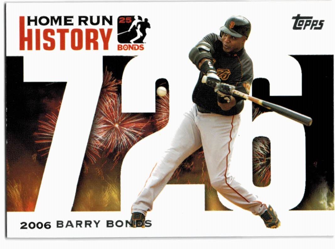 2005 Topps Barry Bonds Home Run History #726 Barry Bonds HR726