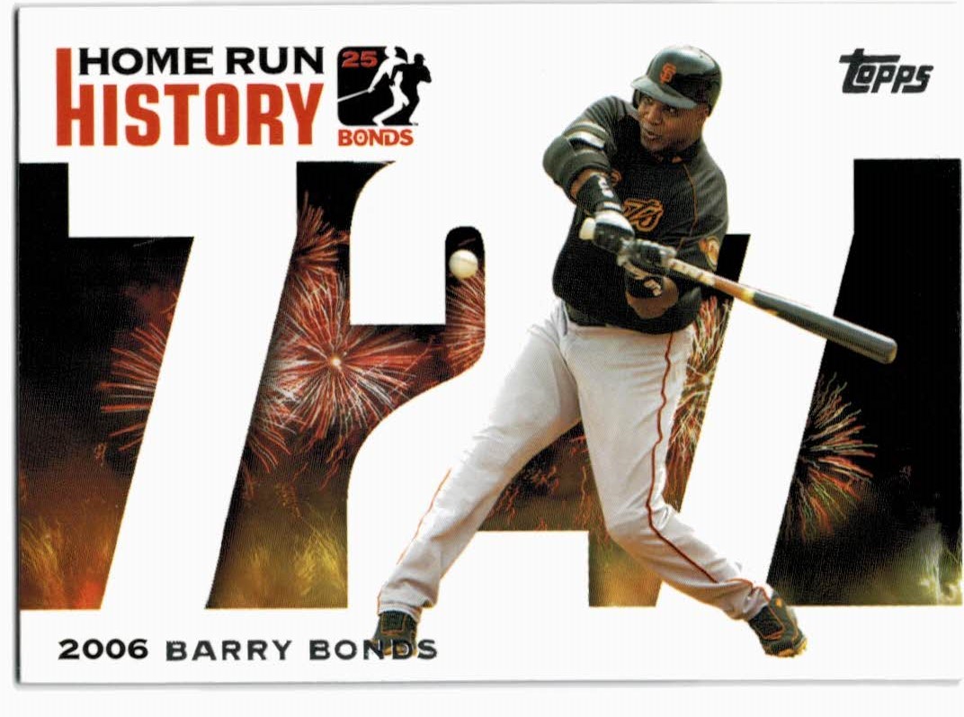 2005 Topps Barry Bonds Home Run History #727 Barry Bonds HR727