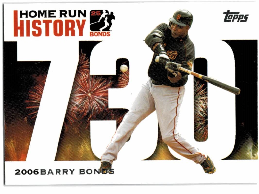 2005 Topps Barry Bonds Home Run History #730 Barry Bonds HR730