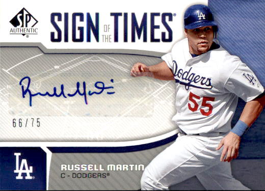 2006 SP Authentic Sign of the Times #RM Russell Martin/75