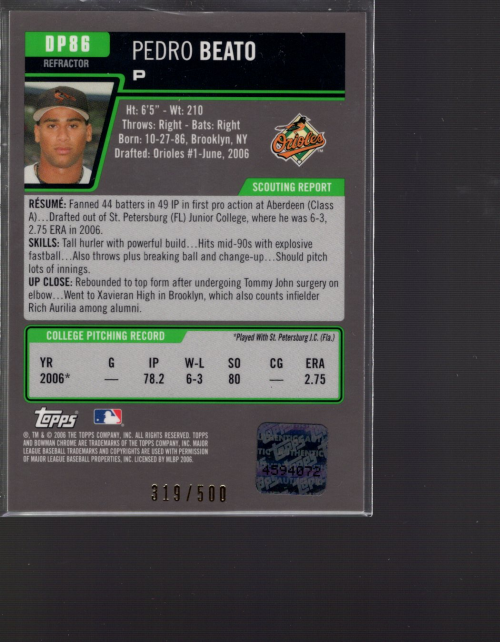 A0678- 2006 Bowman Chrome Draft BB Card #s 1-55+ -You Pick- 15+ FREE US SHIP - Picture 194 of 286