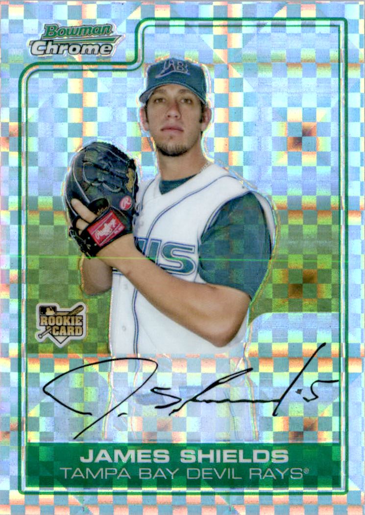 2006 Bowman Chrome Draft X-Fractors #54 James Shields