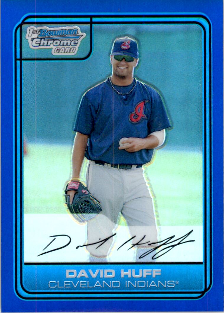 2006 Bowman Chrome Draft Draft Picks Blue Refractors #64 David Huff