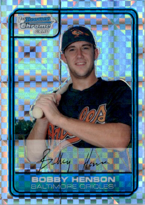 2006 Bowman Chrome Draft Draft Picks X-Fractors #31 Bobby Henson