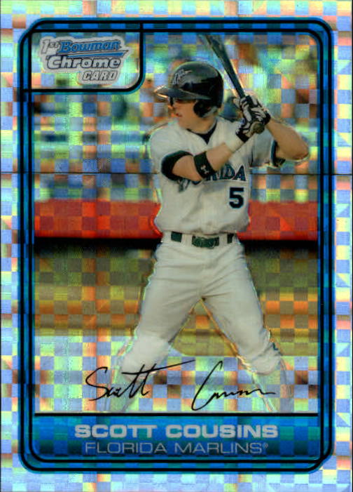 2006 Bowman Chrome Draft Draft Picks X-Fractors #56 Scott Cousins