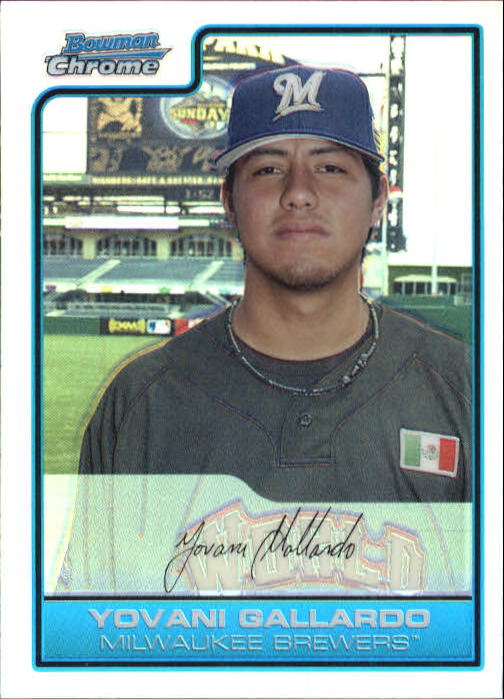 2006 Bowman Chrome Draft Future's Game Prospects Refractors #13 Yovani Gallardo