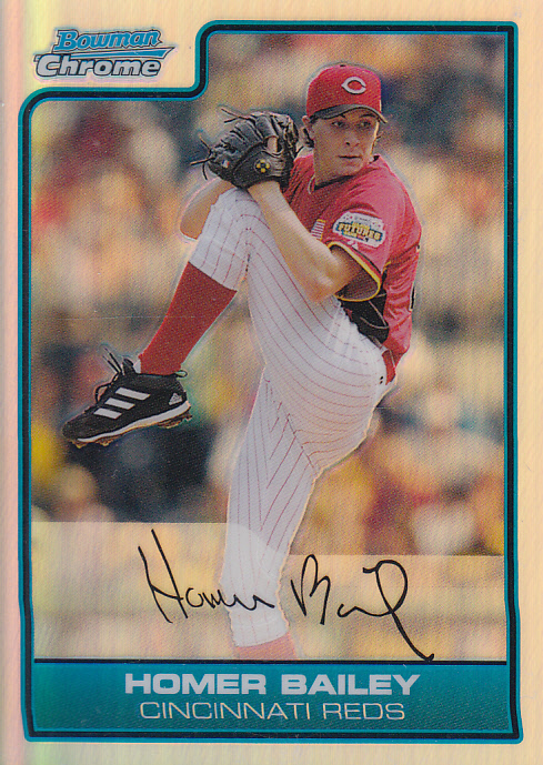 2006 Bowman Chrome Draft Future's Game Prospects Refractors #37 Homer Bailey