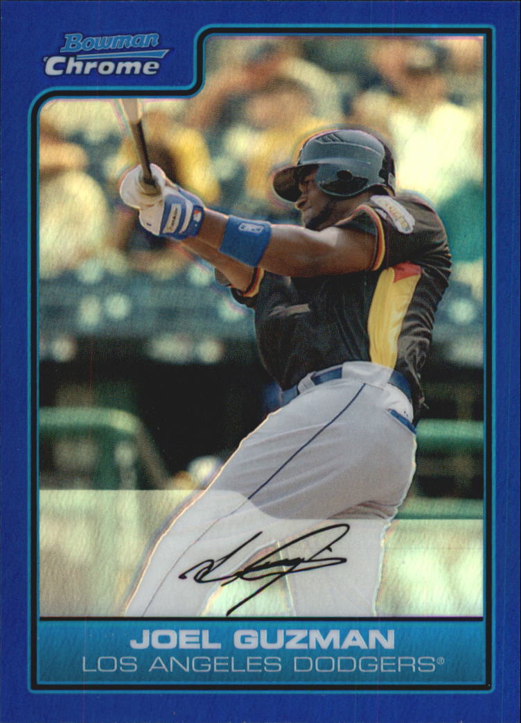 2006 Bowman Chrome Draft Future's Game Prospects Blue Refractors #2 Joel Guzman