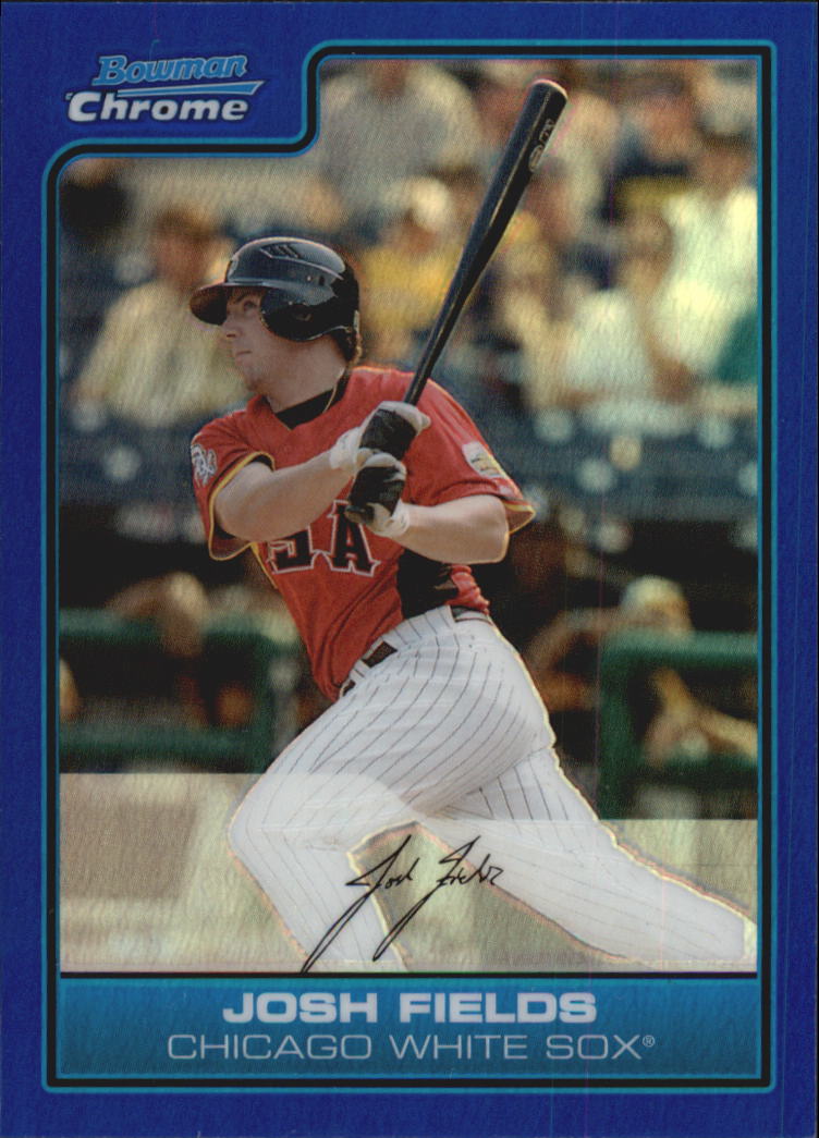 2006 Bowman Chrome Draft Future's Game Prospects Blue Refractors #12 Josh Fields