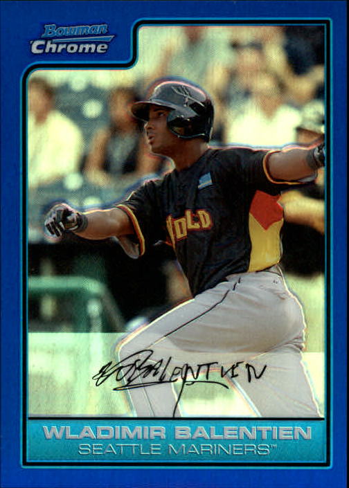 2006 Bowman Chrome Draft Future's Game Prospects Blue Refractors #22 Wladimir Balentien