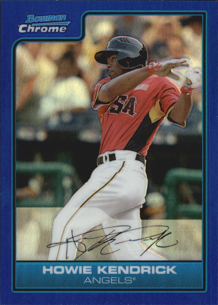 2006 Bowman Chrome Draft Future's Game Prospects Blue Refractors #31 Howie Kendrick