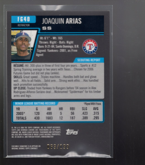 A0678- 2006 Bowman Chrome Draft BB Card #s 1-55+ -You Pick- 15+ FREE US SHIP - Picture 280 of 286