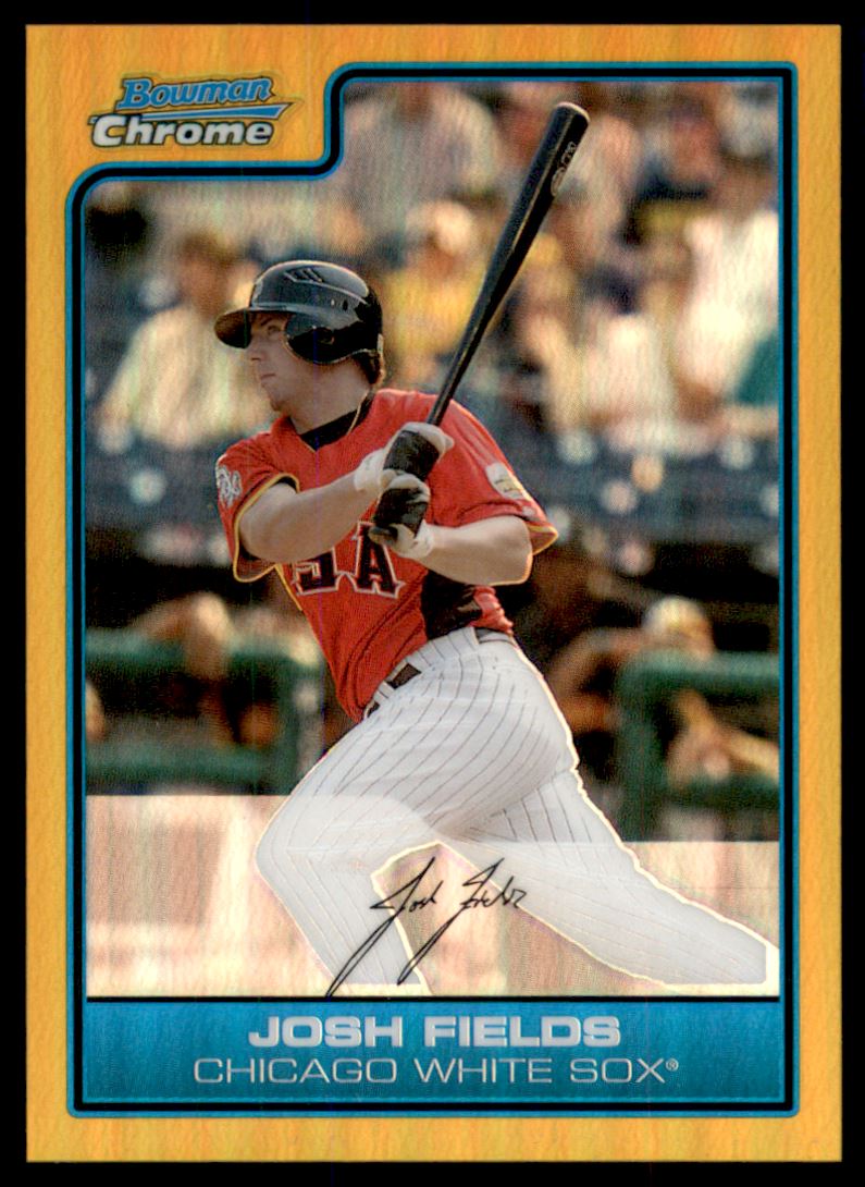2006 Bowman Chrome Draft Future's Game Prospects Gold Refractors #12 Josh Fields