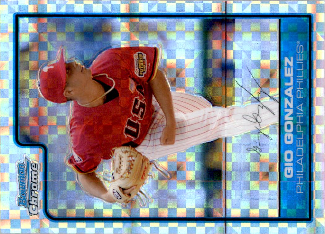 2006 Bowman Chrome Draft Future's Game Prospects X-Fractors #7 Gio Gonzalez