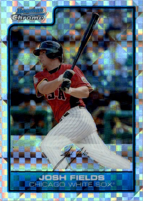 2006 Bowman Chrome Draft Future's Game Prospects X-Fractors #12 Josh Fields