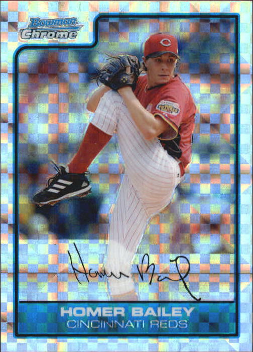 2006 Bowman Chrome Draft Future's Game Prospects X-Fractors #37 Homer Bailey