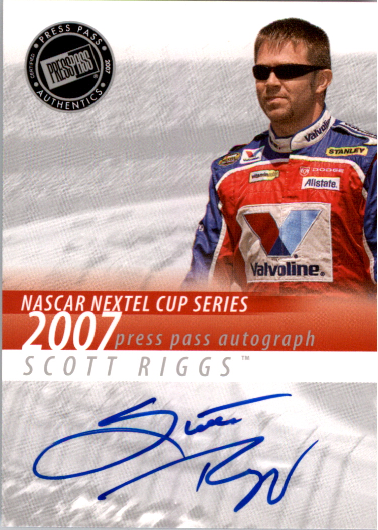 2007 Press Pass Autographs #38 Scott Riggs NC P