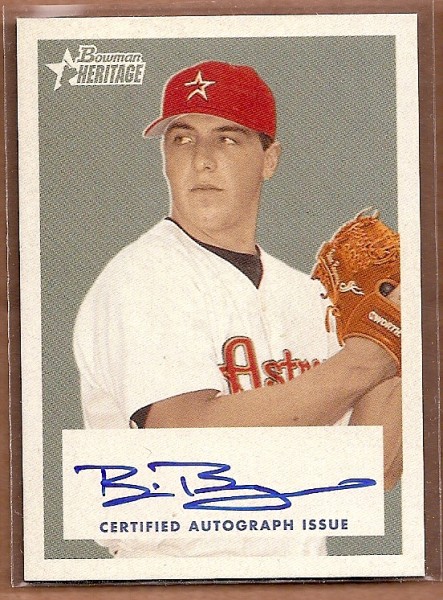 2006 Bowman Heritage Signs of Greatness #BB Brian Bogusevic B