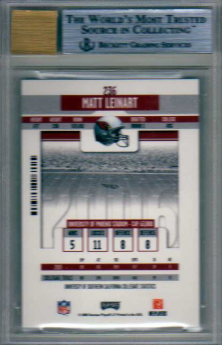 2006 Playoff Contenders #236 Matt Leinart AU/567* RC back image
