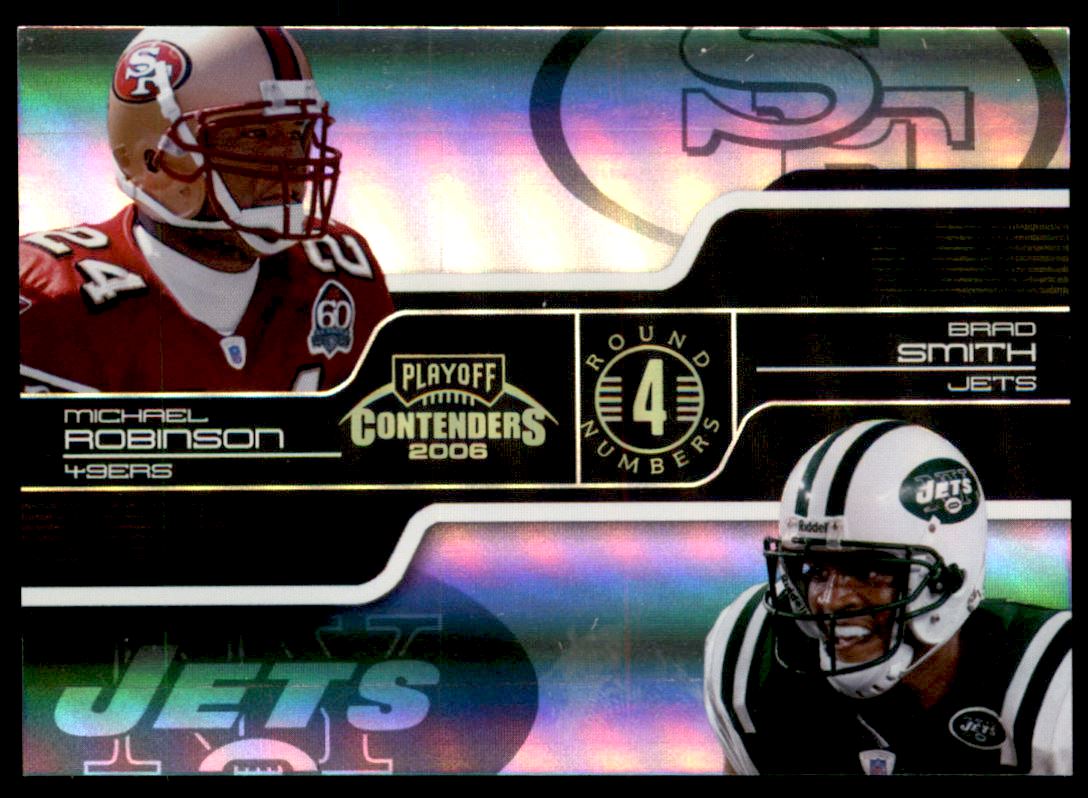 2006 Playoff Contenders Round Numbers Holofoil #22 Michael Robinson/Brad Smith/Cory Rodgers/Demetrius Williams