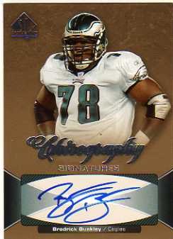 2006 SP Authentic Chirography Gold #CHBB Brodrick Bunkley
