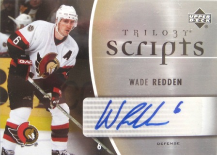 2006-07 Upper Deck Trilogy Scripts #TSWR Wade Redden