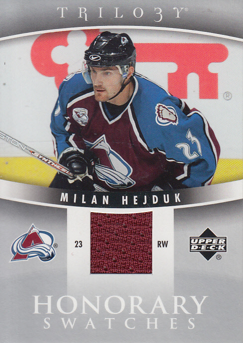 2006-07 Upper Deck Trilogy Honorary Swatches #HSMH Milan Hejduk