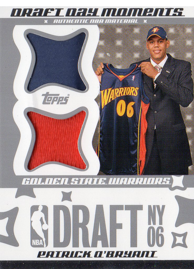 2006-07 Topps Big Game Draft Day Moments Ball and Jersey #POB Patrick O'Bryant