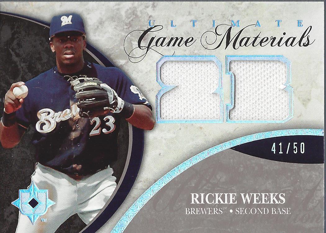 2006 Ultimate Collection Game Materials #RW Rickie Weeks Jsy