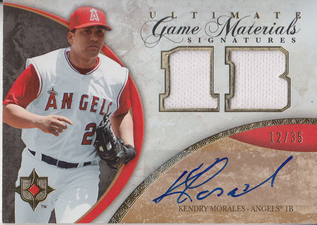 2006 Ultimate Collection Game Materials Signatures #KM Kendry Morales Jsy