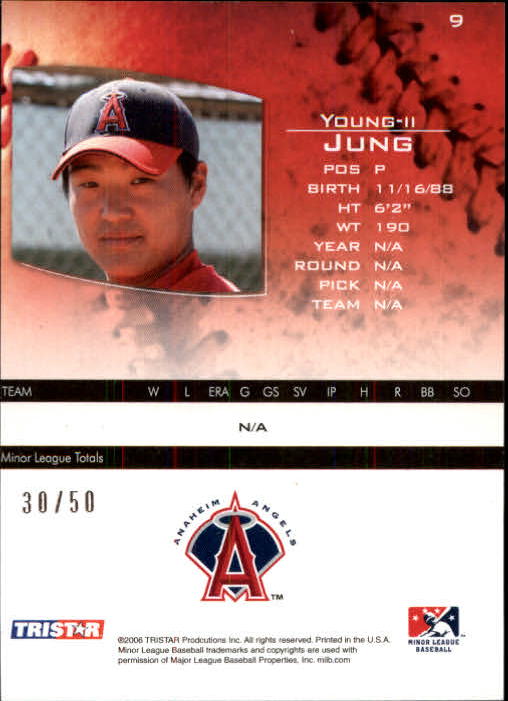2006 TRISTAR Prospects Plus Gold #9 Yung-Il Jung back image