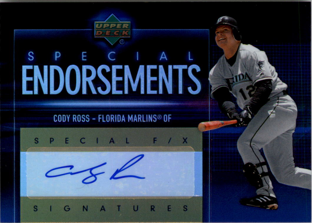 2006 Upper Deck Special F/X Special Endorsements #CR Cody Ross