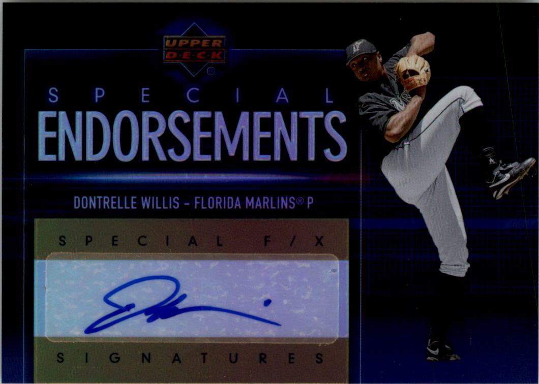 2006 Upper Deck Special F/X Special Endorsements #DW Dontrelle Willis