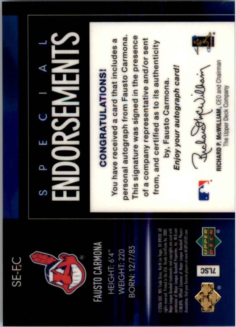 Upper Deck Special 2006 F/X endosos especiales automático tú eliges - Imagen 29 de 73
