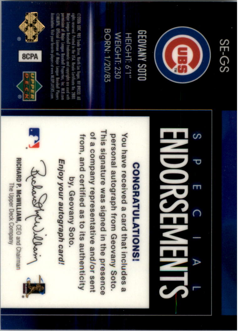 Upper Deck Special 2006 F/X endosos especiales automático tú eliges - Imagen 31 de 73