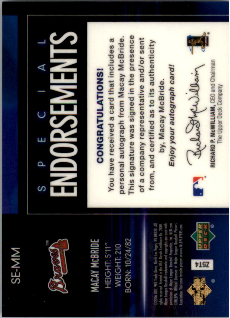 Upper Deck Special 2006 F/X endosos especiales automático tú eliges - Imagen 51 de 73