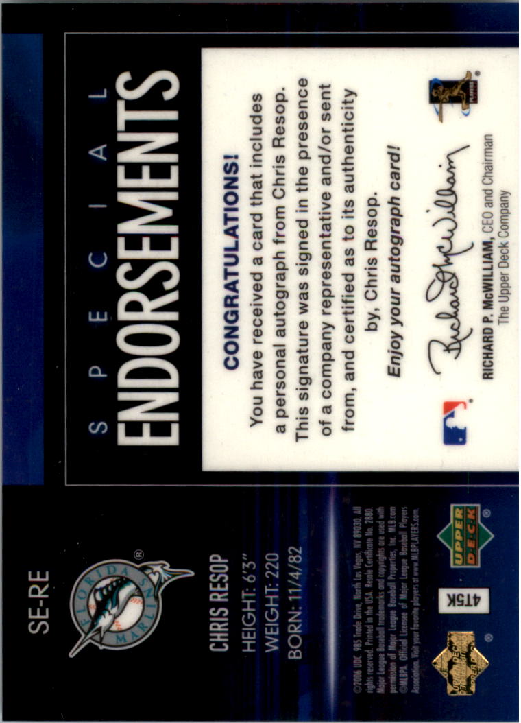 Upper Deck Special 2006 F/X endosos especiales automático tú eliges - Imagen 63 de 73