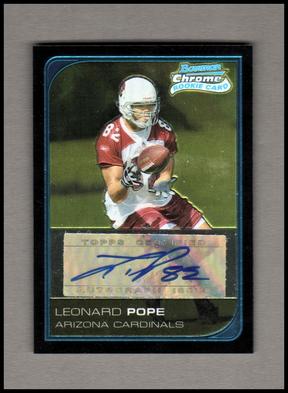 2006 Bowman Chrome Rookie Autographs #257 Leonard Pope D