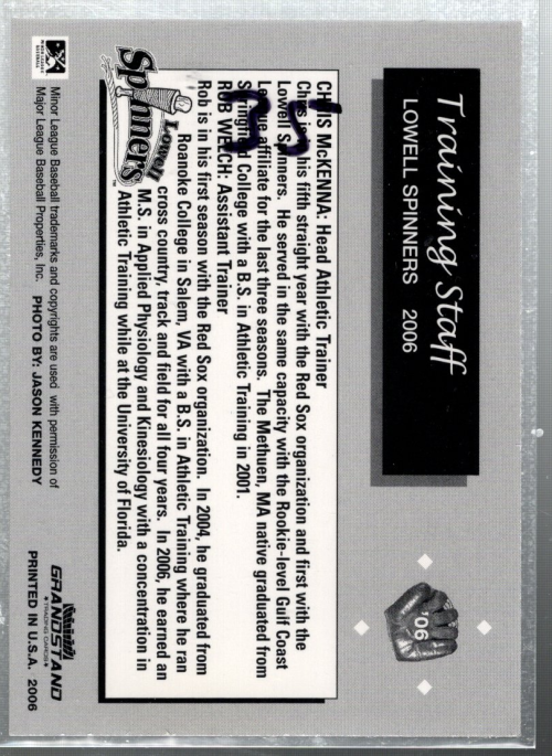 B6532- 2006 Lowell Spinners Grandstand BB #s 1-35 -You Pick- 15+ FREE US SHIP - Picture 9 of 9