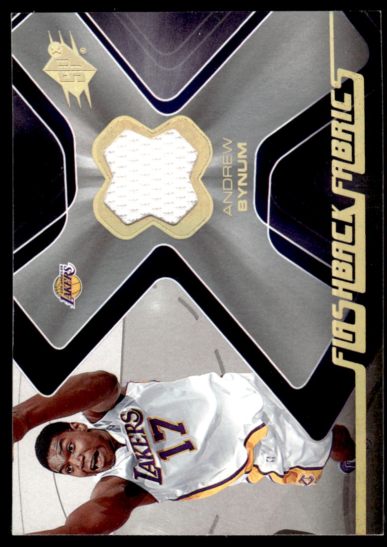 その他 SPX flash back fabrics AUTO J.Stockton 2006-07 SPx Flashback Fabrics #FFAB Andrew Bynum on Fanatics Collect