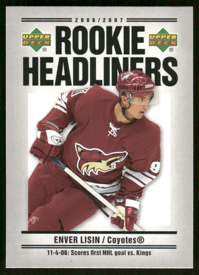 2006-07 Upper Deck Rookie Headliners #RH3 Enver Lisin