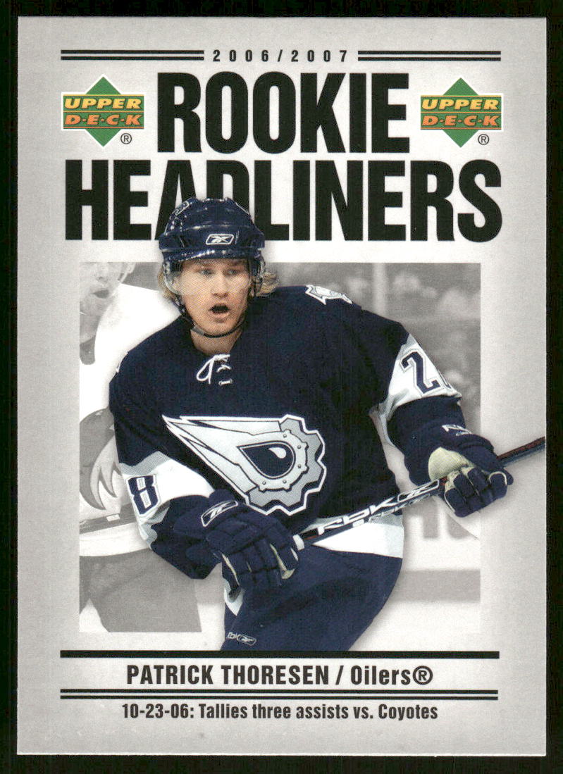 2006-07 Upper Deck Rookie Headliners #RH13 Patrick Thoresen
