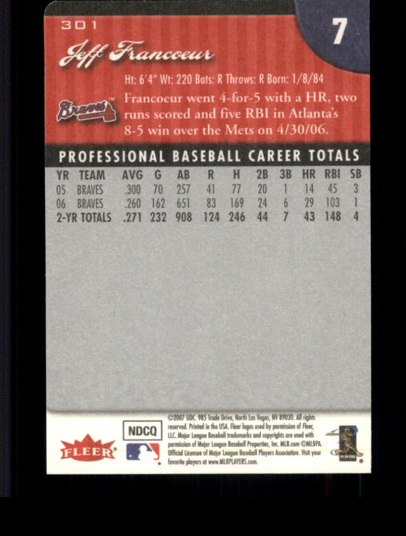 2007 Fleer Baseball "Mini Die Cuts" Parallel Cards - Picture 48 of 54